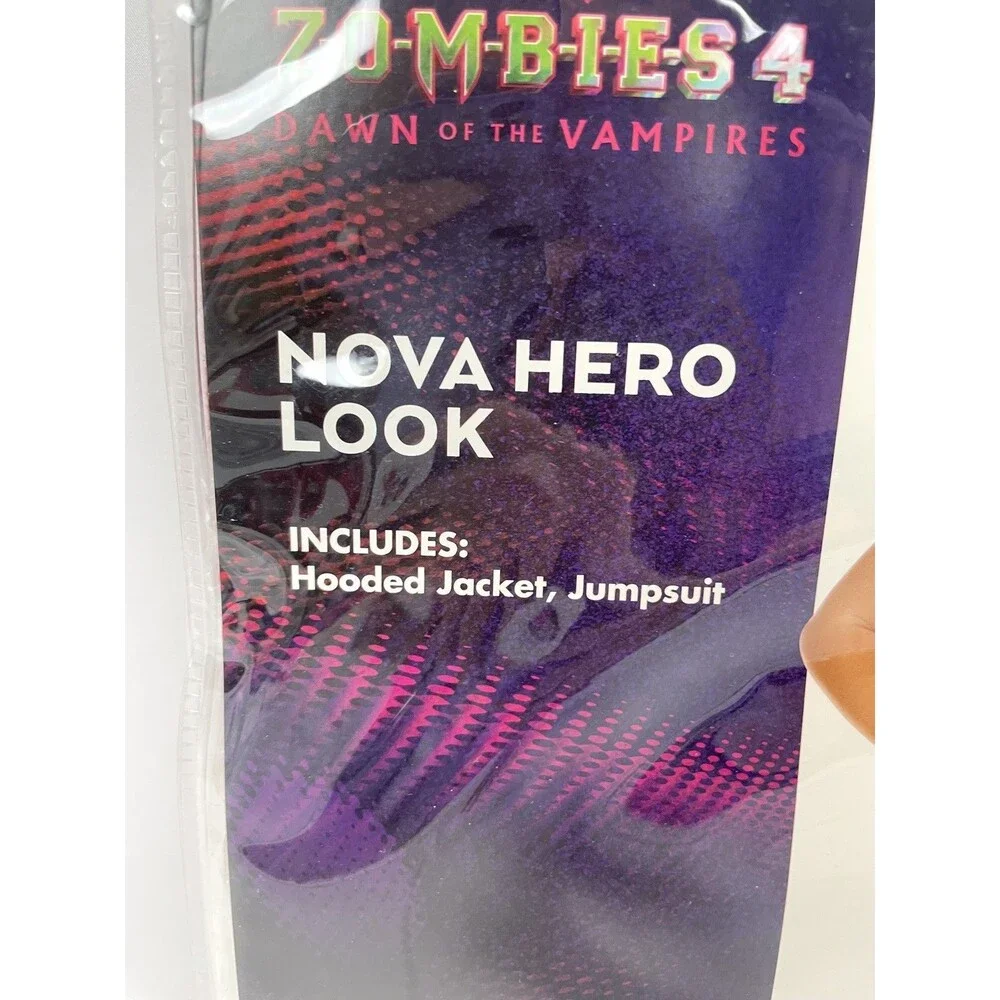 Disney Zombies 4 Dawn of Vampires Nova Hero Look Costume Spirit Halloween M 8-10